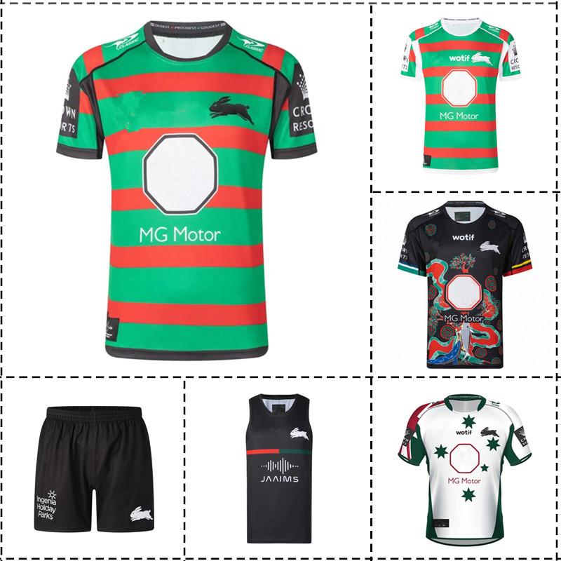 2022 South Sydney Rabbitohs Home / Away / Anzac / Bản địa / Singlet / Shorts Jersey - Mens Kích thước: S -5XL Color: 2022 Home Size: L