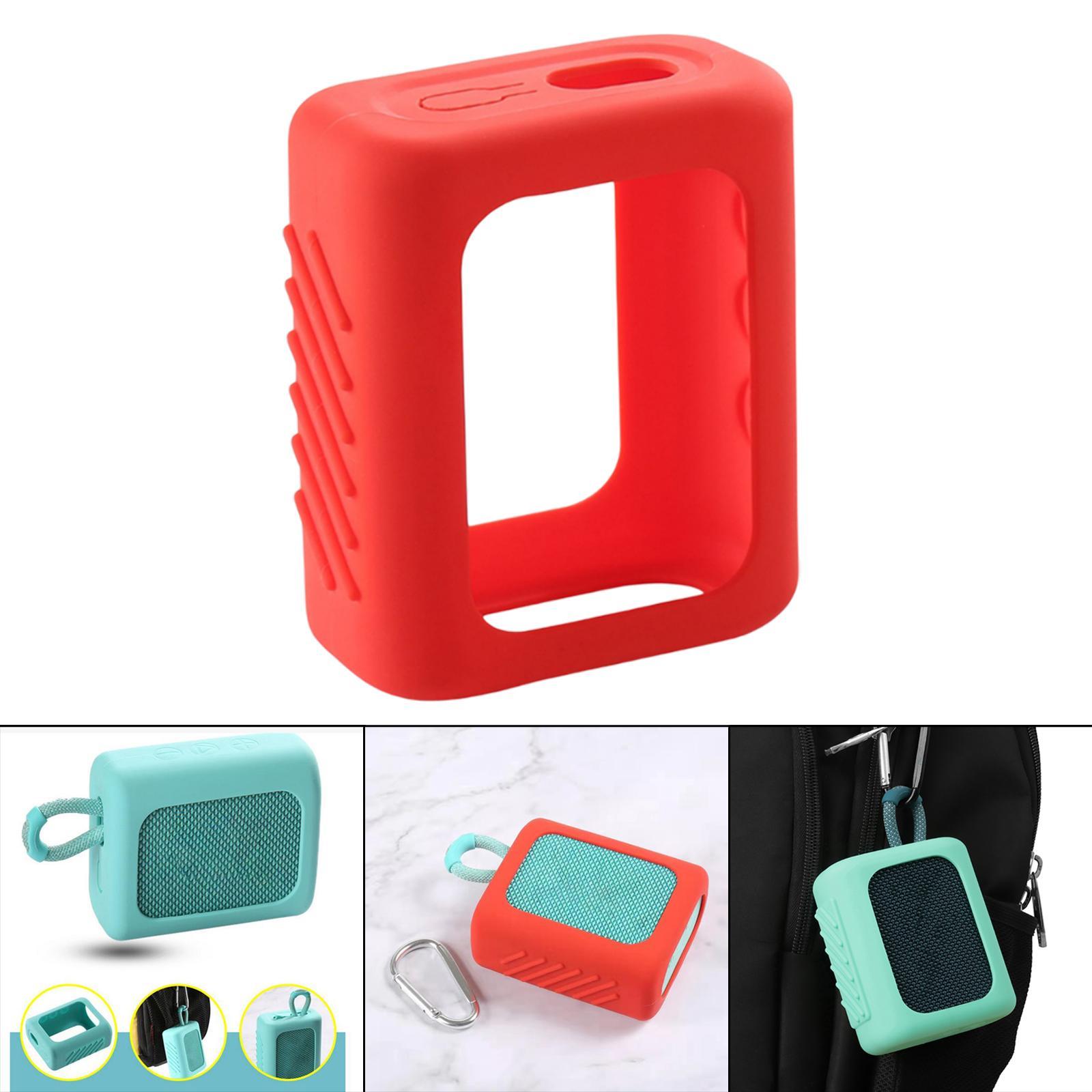 Speaker Silicone Case with Bag Hook Speaker Accessories Portable for Go3