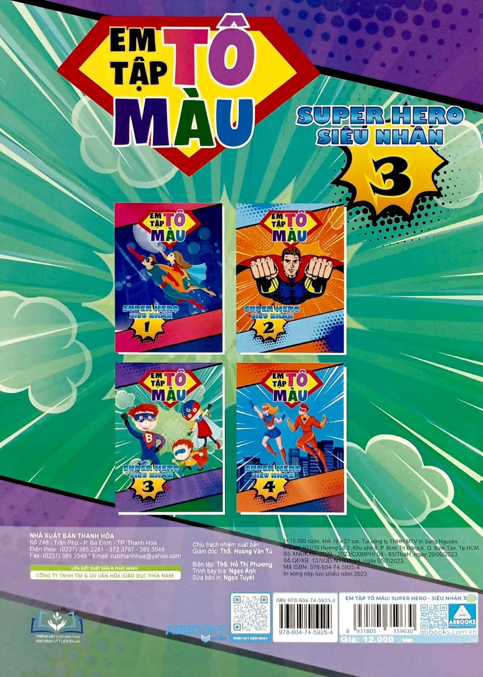 Em Tập Tô Màu - Super Hero Siêu Nhân 3