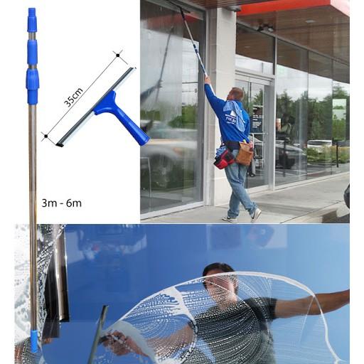 Bộ cây gạt lau kính 2 đầu gạt & Lau khô chuyên dụng