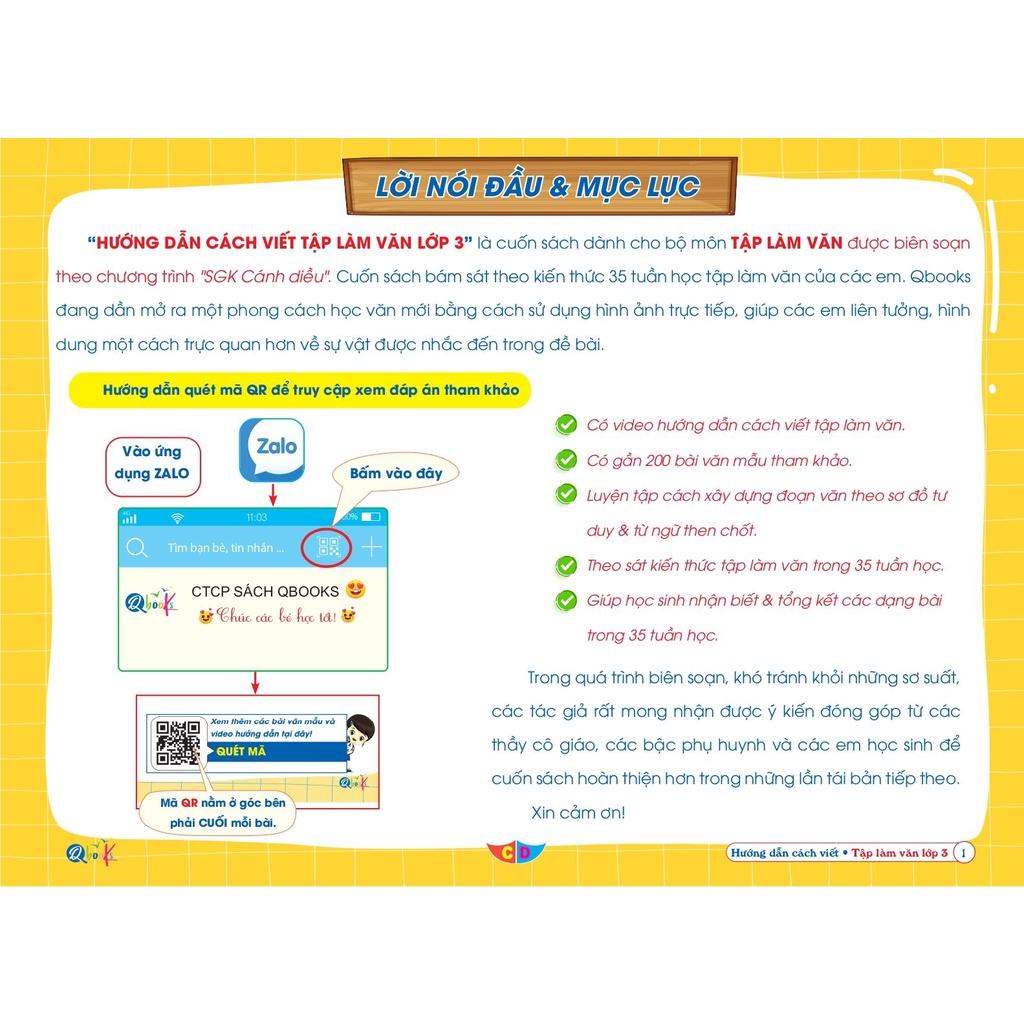 Sách - Hướng dẫn cách viết TẬP LÀM VĂN Lớp 3 - Cánh Diều - Cả năm - BẢN QUYỀN