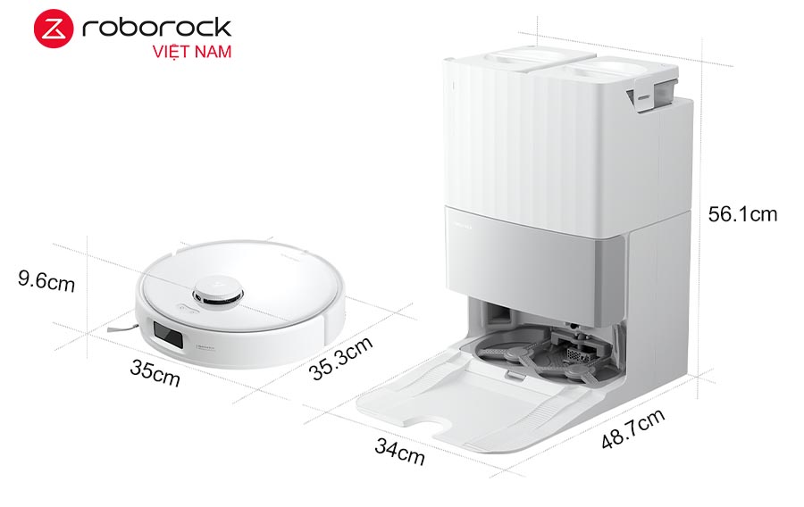 Robot hút bụi lau nhà Roborock Qrevo 5AE – Hàng Chính Hãng