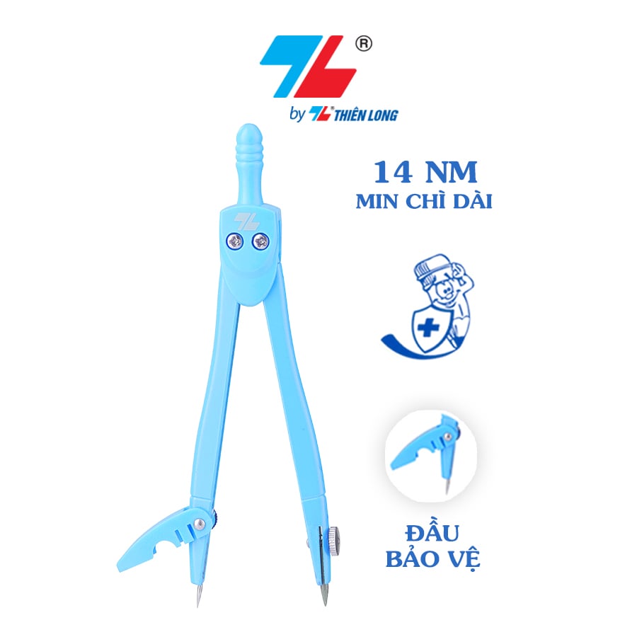 Compa Thiên Long C-08 thép không gỉ
