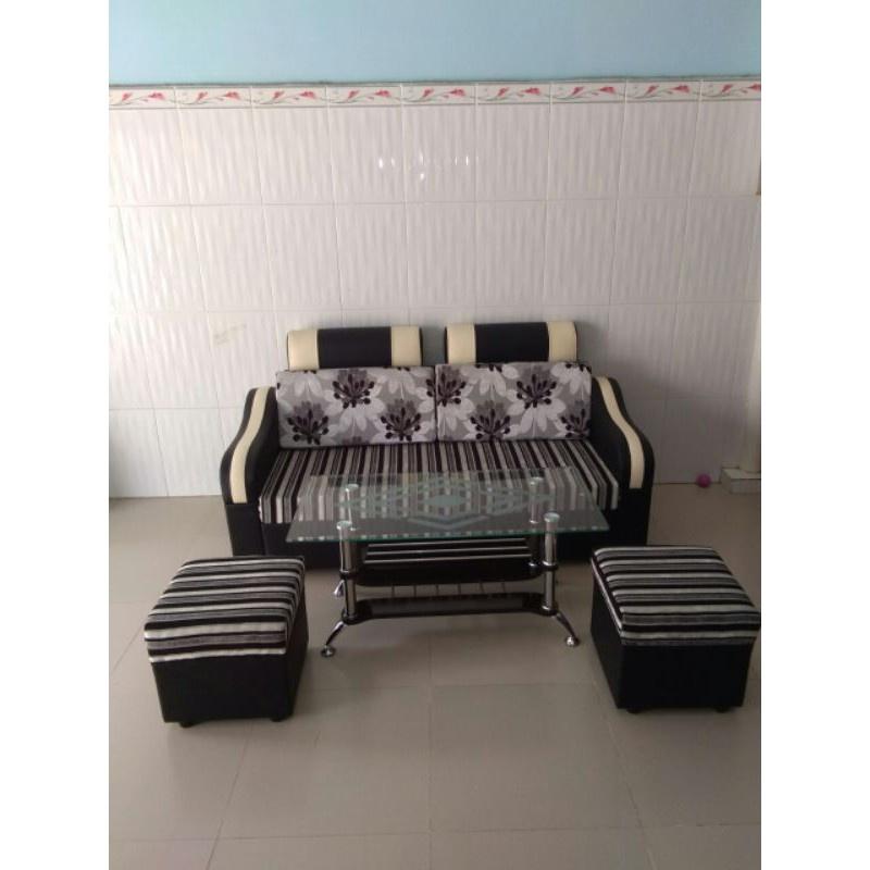 ghế sofa đẹp kèm bàn kính giá rẻ
