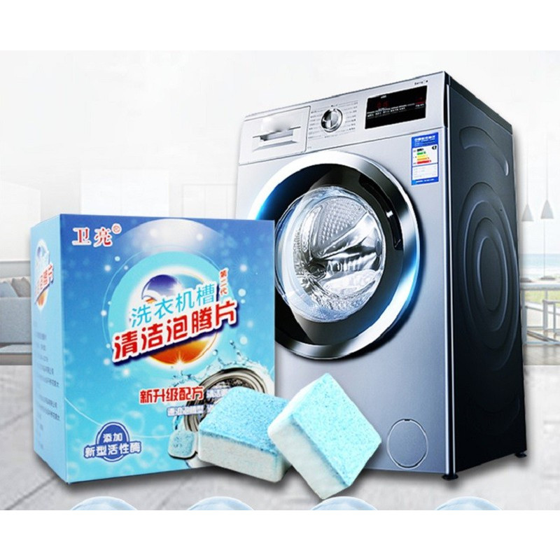 COMBO 6 VIÊN TẨY VỆ SINH MÁY GIẶT THẾ HỆ MỚI - MẠNH HƠN, NHANH HƠN VÀ DIỆT KHUẨN LÊN ĐẾN 99%