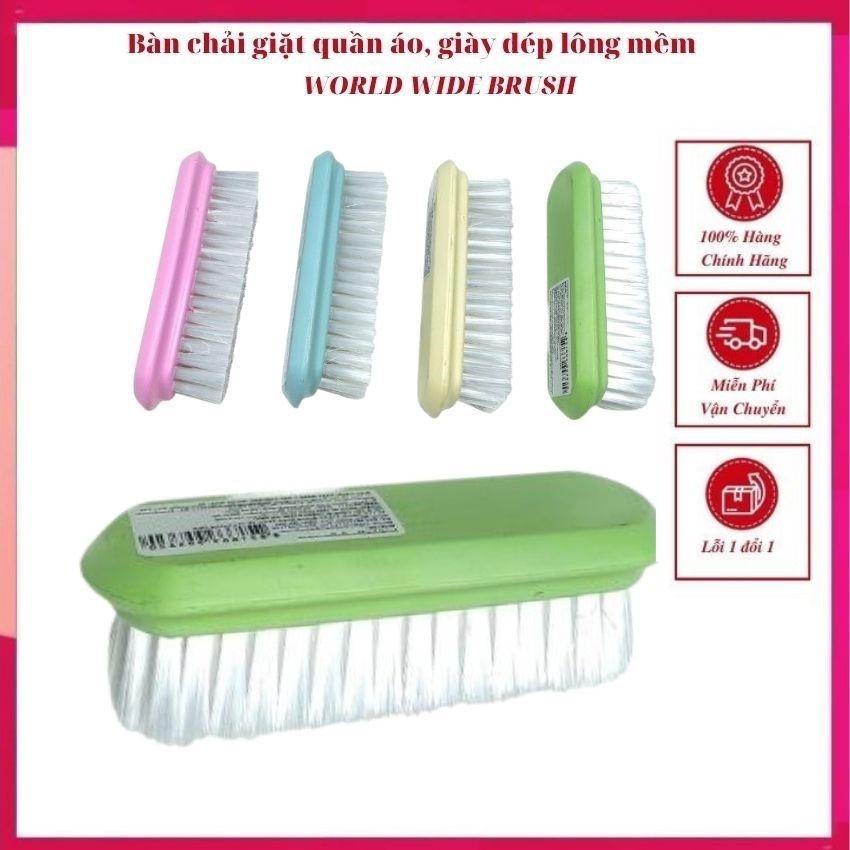 Bàn chải giặt quần áo WORLD WIDE BRUSH, chà giày dép lông mềm, bàn chải cọ rửa đa năng  -Thái Lan