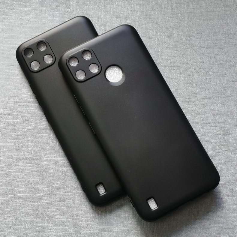 Ốp lưng dẻo cho Realme C21Y / C25Y - đen cao cấp, chống bám vân tay