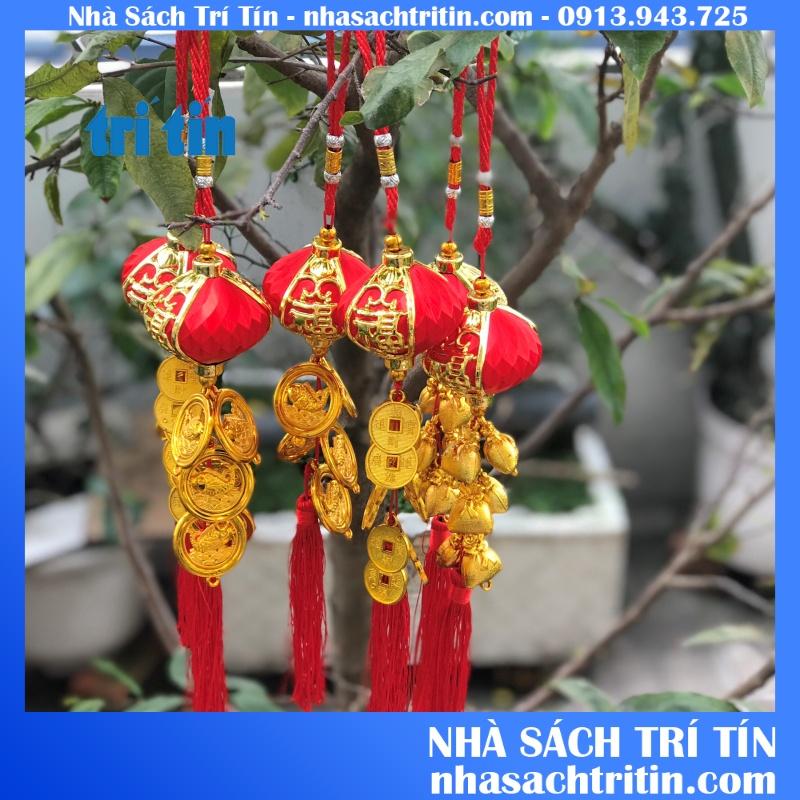 1 Lồng Đèn 35Cm Dây Treo Trang Trí Tết , Liễng Treo Cây