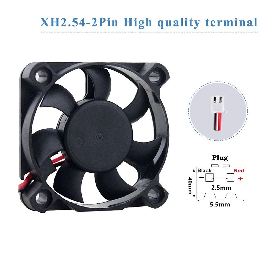 1 Quạt Tản Nhiệt Không Chổi Than Kép 5010 50mm X 10mm 5cm Dc 5v 2pin Cho Máy In 3d