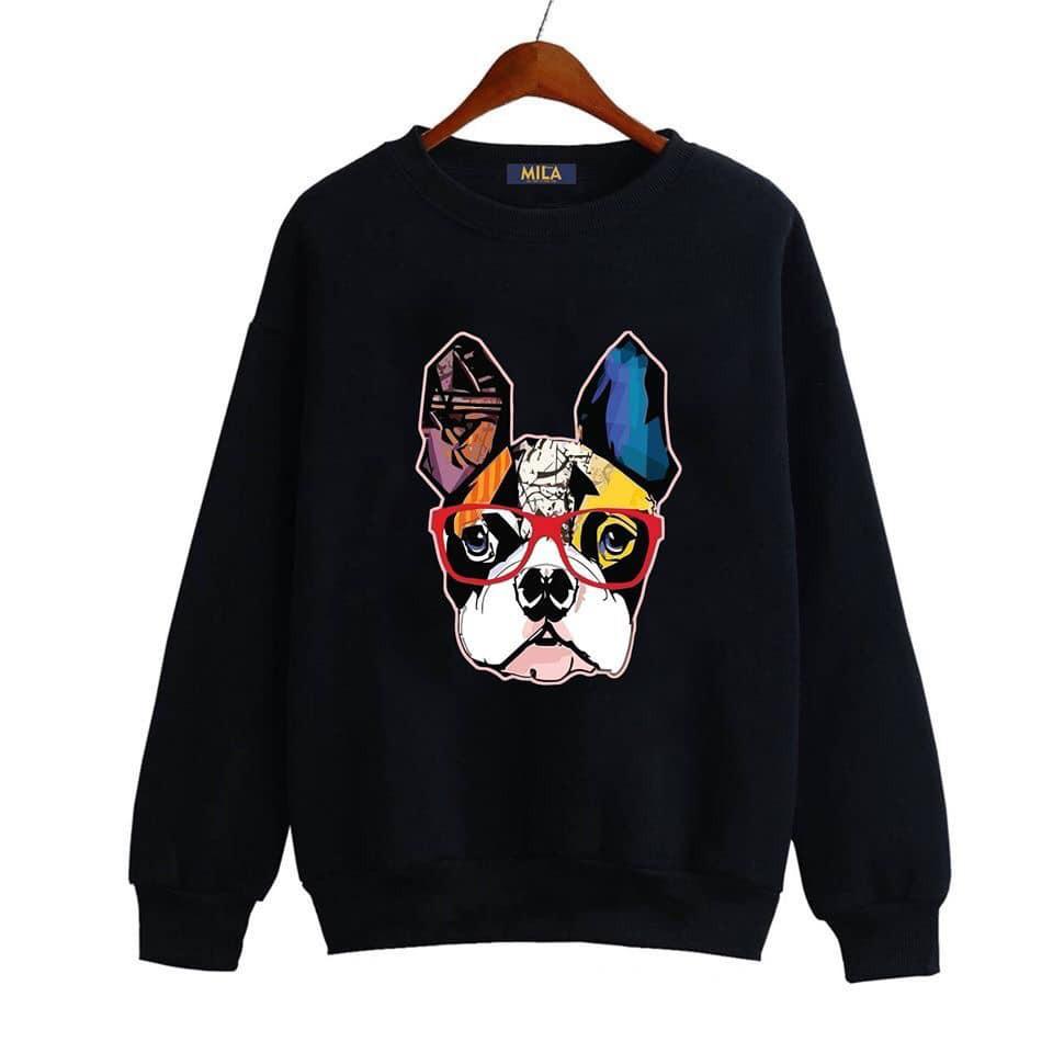 Áo sweater in hình chó