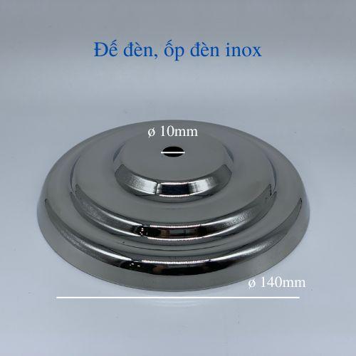 Đế đèn inox 201 ø140 3 tầng, ốp đèn treo inox, ốp đèn thả trang trí