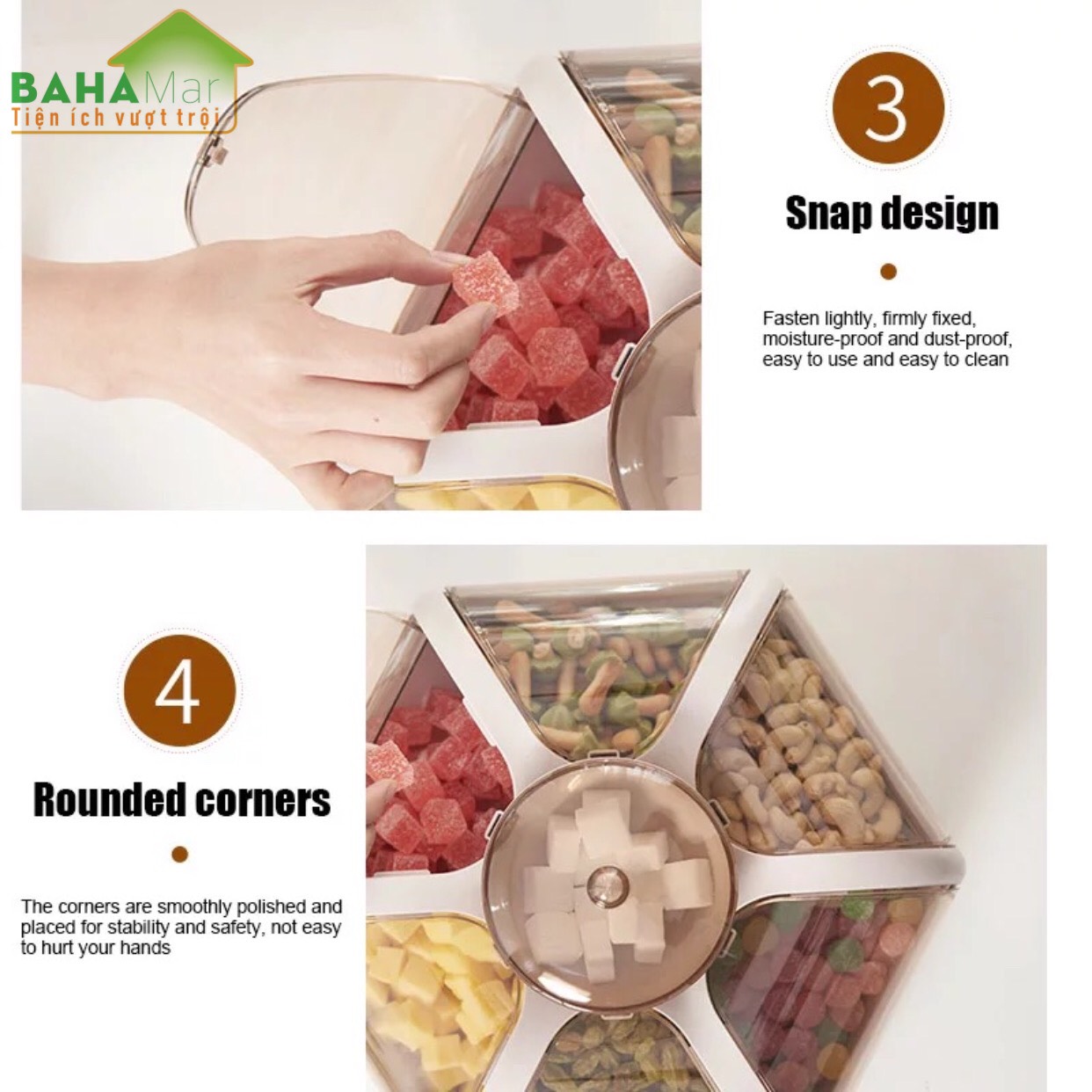 KHAY HOA SEN ĐA NĂNG - KHAY MỨT TẾT  BAHAMAR  là khay đựng đồ đa năng có thể đựng đồ ăn vặt hàng ngày hoặc làm khay mứt tết rất đẹp và tiện sử dụng