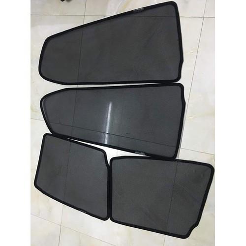 bộ chắn nắng theo phom xe ô tô chất liệu vải lưới gắn nam châm hút dành cho xe KIA MORNING 2019-2020-2021:
