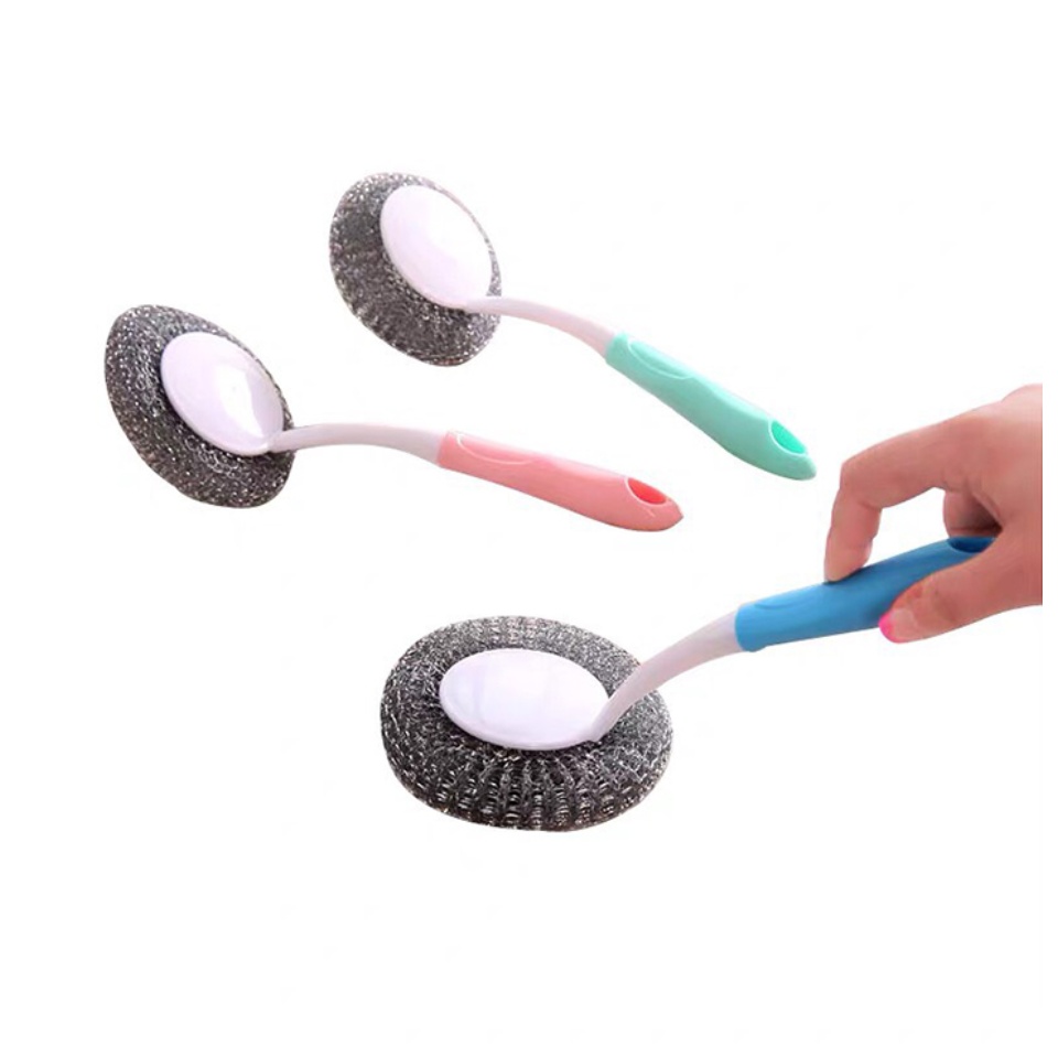 COMBO 3 cây cọ rửa nồi xoong cầm tay có bối sắt tiện lợi