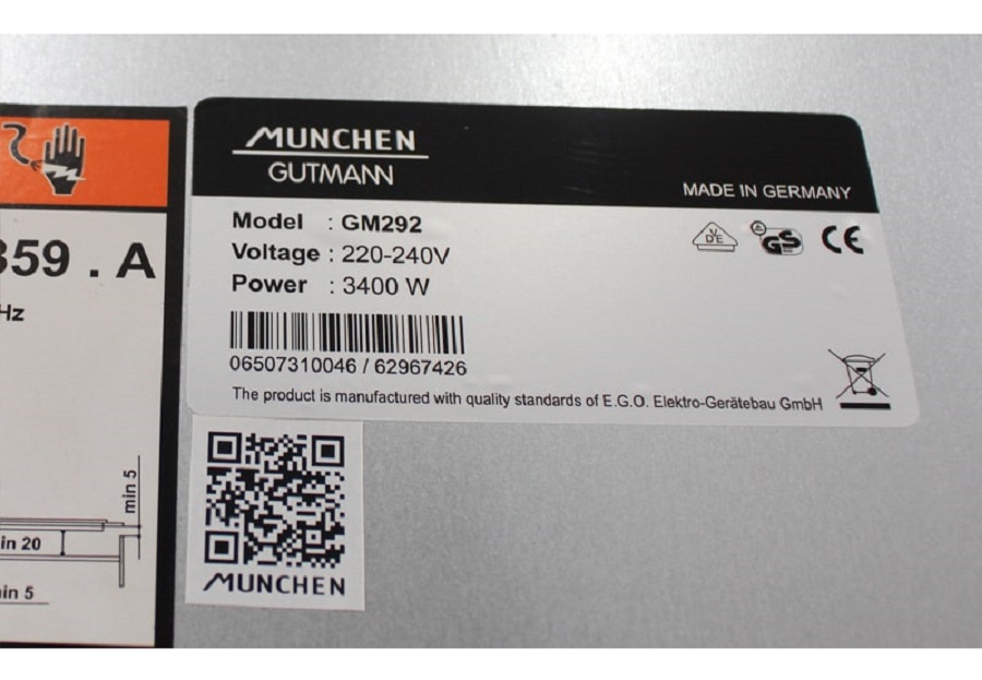 [Combo] Bếp từ Munchen GM 292 + Chảo từ + Hút mùi Munchen AM692 chính hãng