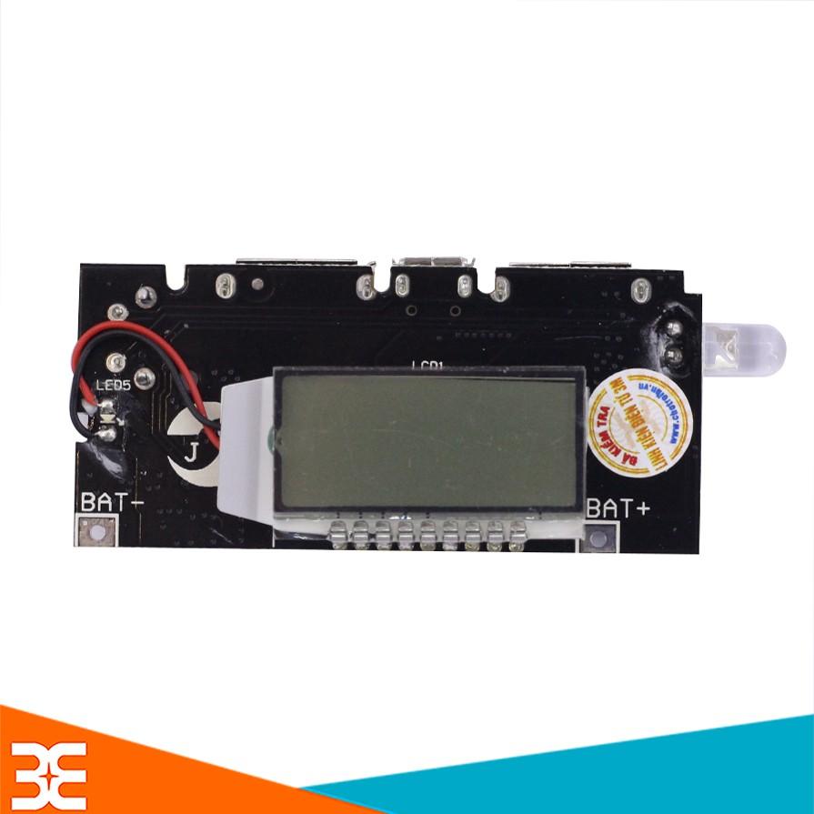 Mạch Sạc Pin Dự Phòng 18650 V4 2 Cổng Ra, Hiển Thị LCD