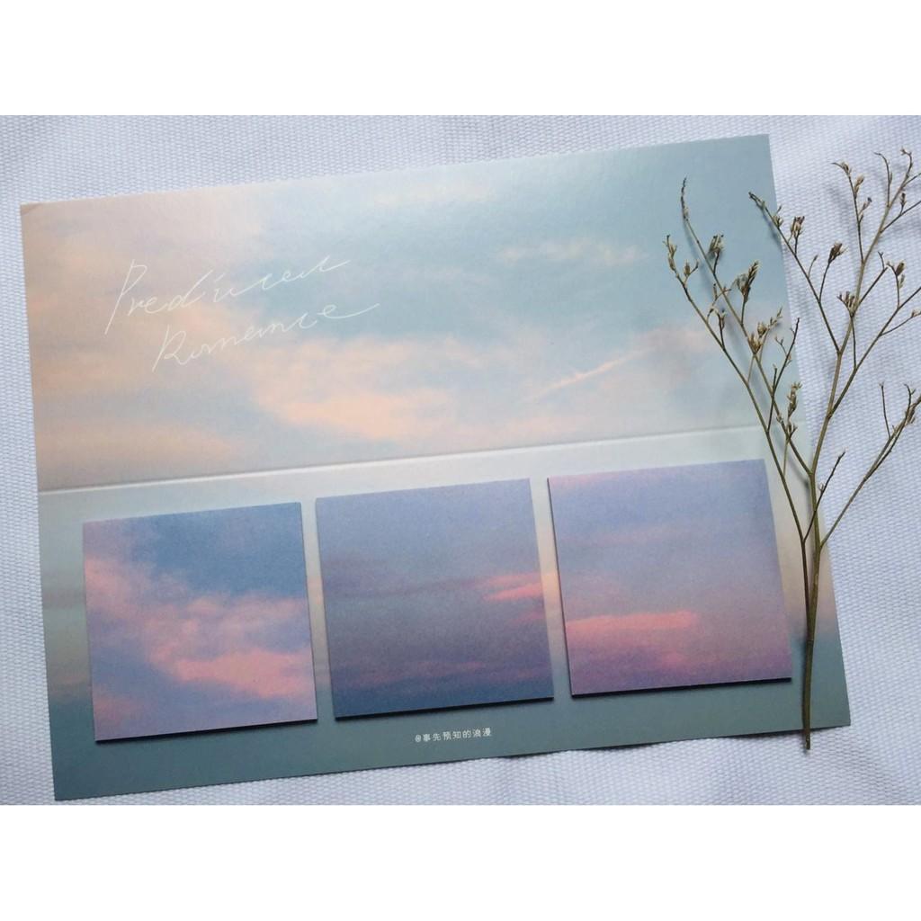 Set 60 Tờ Giấy Sticky Note in Hình Bầu Trời Mây Cảnh