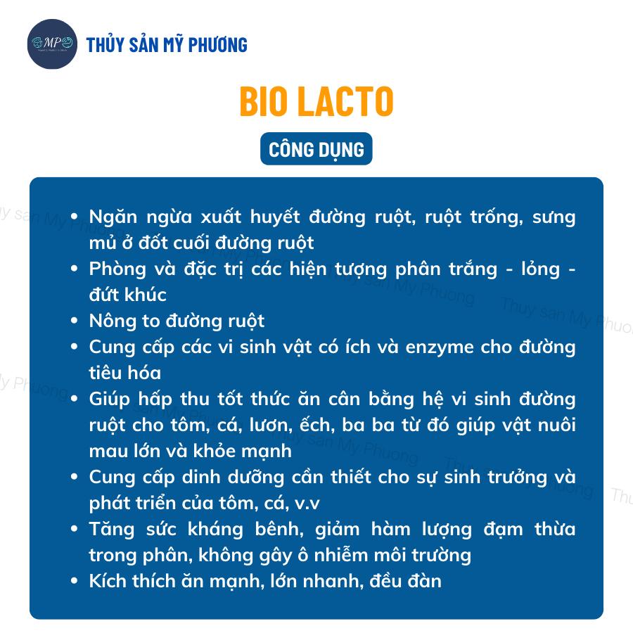 Men tiêu hóa enzyme nông to đường ruột Bio Lacto ngừa phân trắng kích thích ăn lớn nhanh tôm thẻ cá lươn ếch ốc baba
