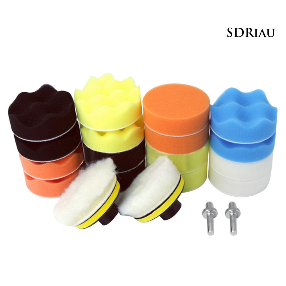 Bộ 22 Miếng Xốp 3 Inch Gắn Máy Đánh Bóng Xe Hơi