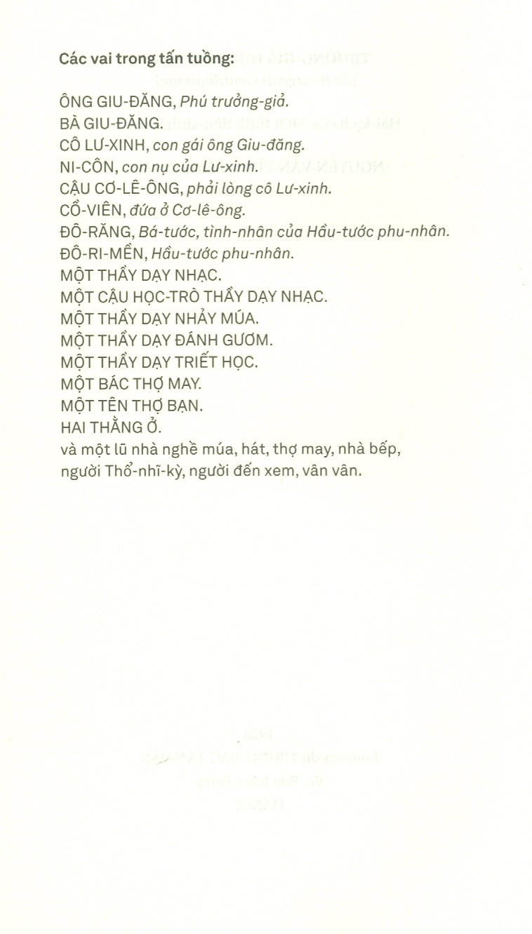 Trưởng giả học làm sang - Molière