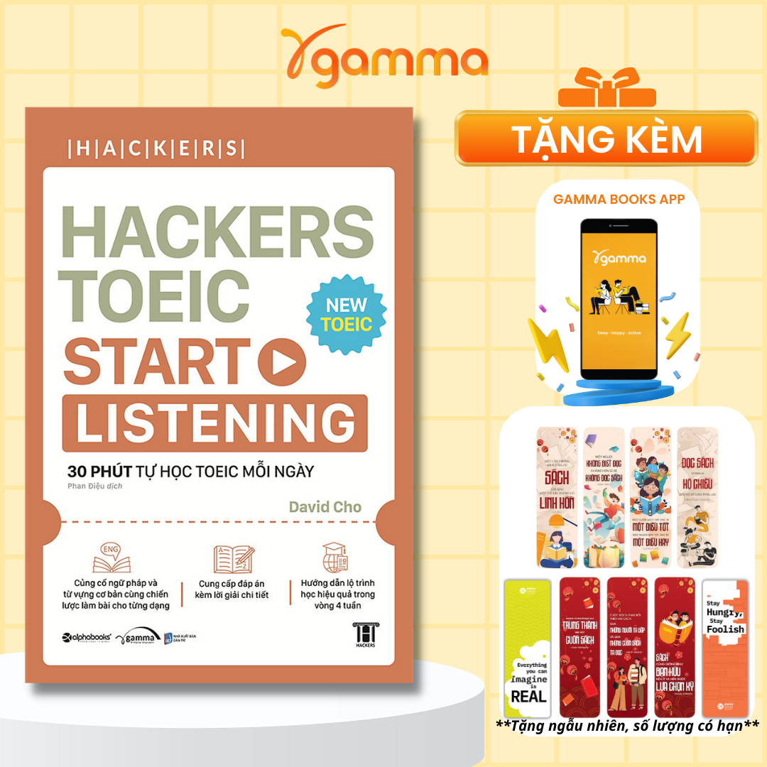 Sách Hackers Toeic Start Listening - Alphabooks - BẢN QUYỀN