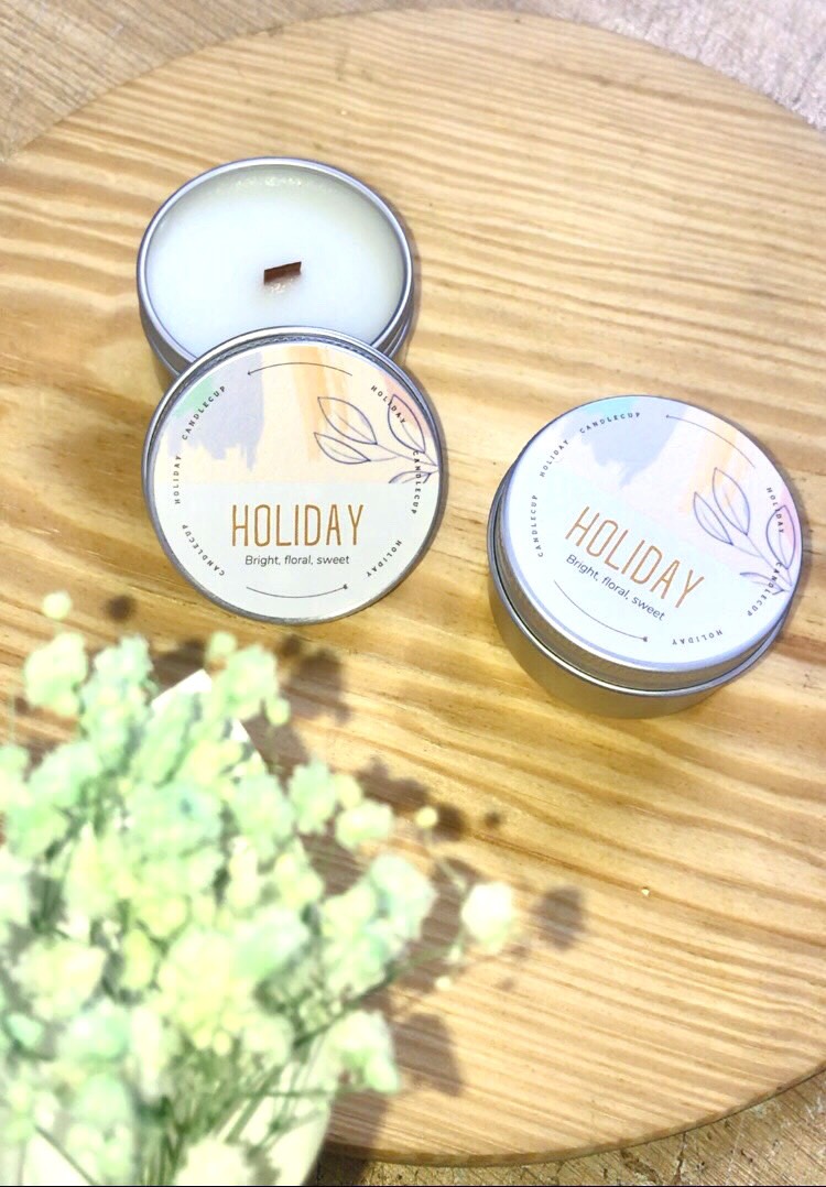 Nến thơm tinh dầu cao cấp không khói an toàn Candle Cup - Holiday - XS - 45g
