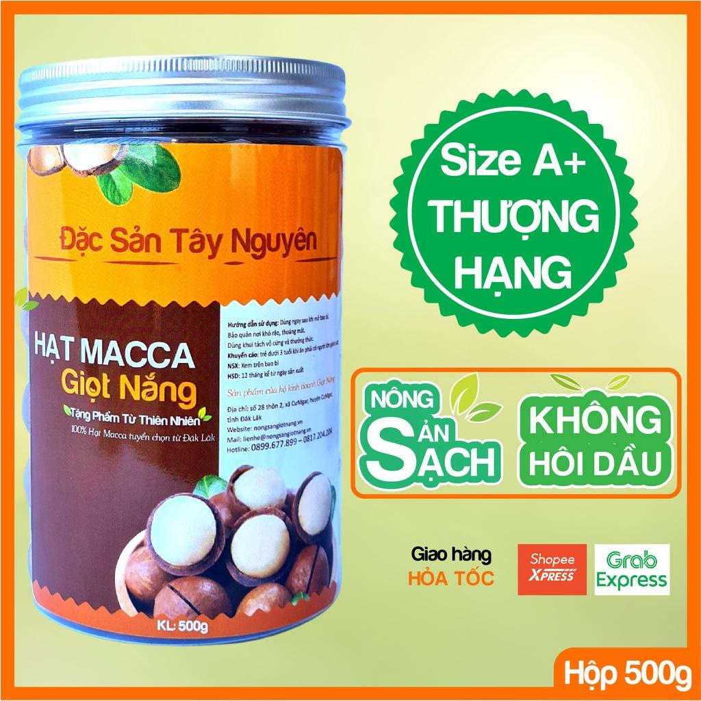 Hạt Macca nứt vỏ Đăk Lăk sấy lạnh giàu dinh dưỡng không hôi dầu 500g từ Nông sản GIỌT NẮNG