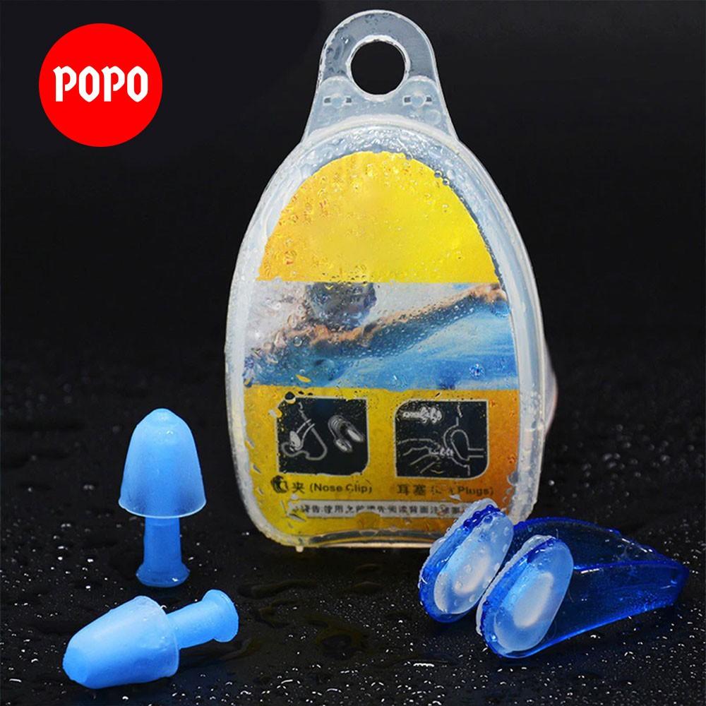 Bộ bịt tai người lớn cao cấp EN5 ngăn nước, chất liệu an toàn, thiết kế kiểu mới trong bộ sưu tập đồ bơi POPO