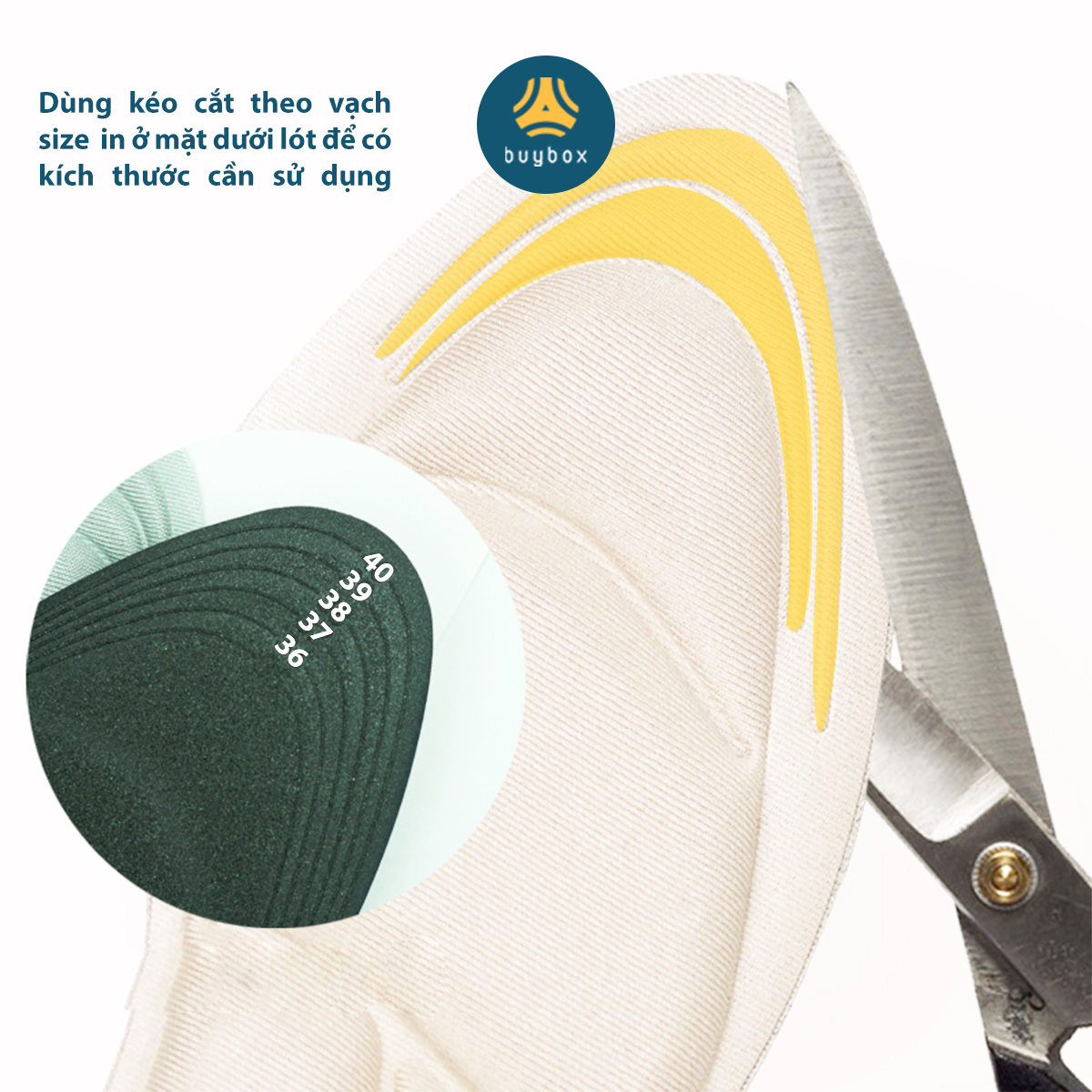 Miếng lót giảm size cho giày bị rộng Cao Cấp - buybox - BBPK11