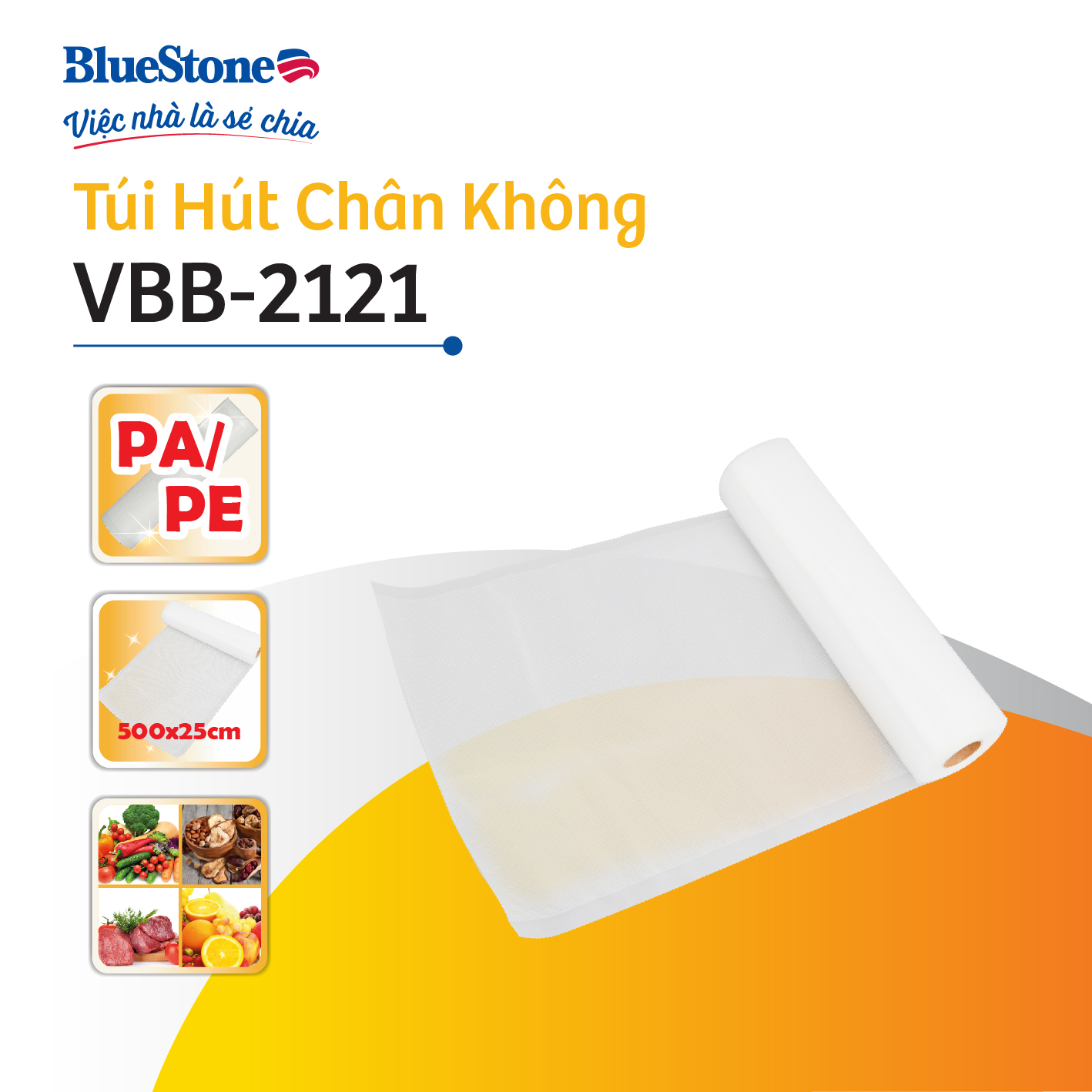 Túi Hút Chân Không Bluestone VBB-2121 - Hàng chính hãng