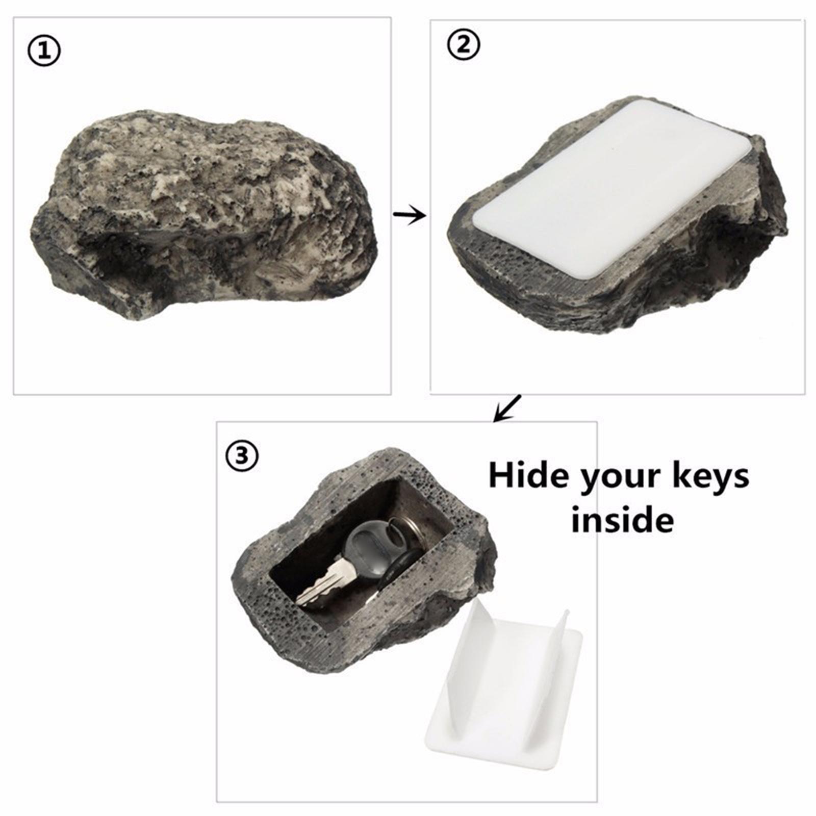 Outdoor ROCK HIDE A KEY HOUSE HOME Emergency Spare Key Car Holder Hider Safe