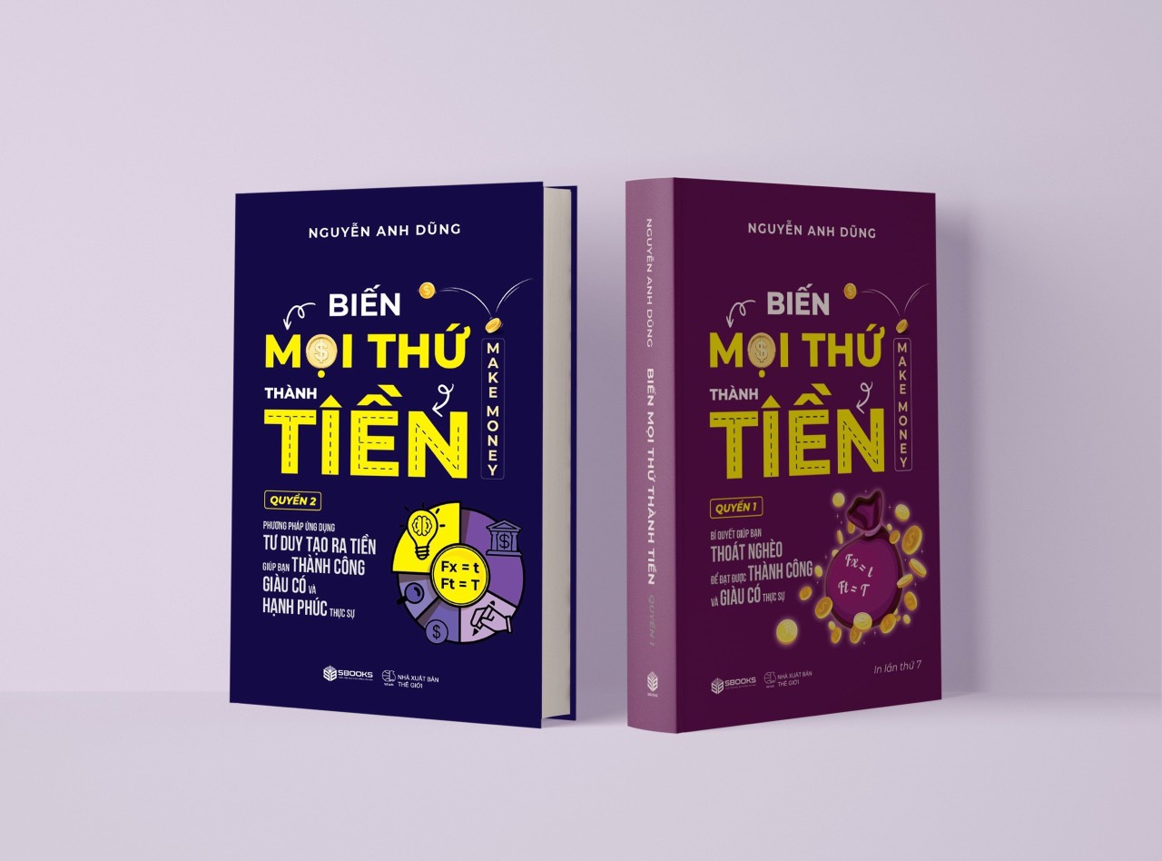 Combo sách - Biến Mọi Thứ Thành Tiền - Quyển 1+2 - Nguyễn Anh Dũng - SBOOKS