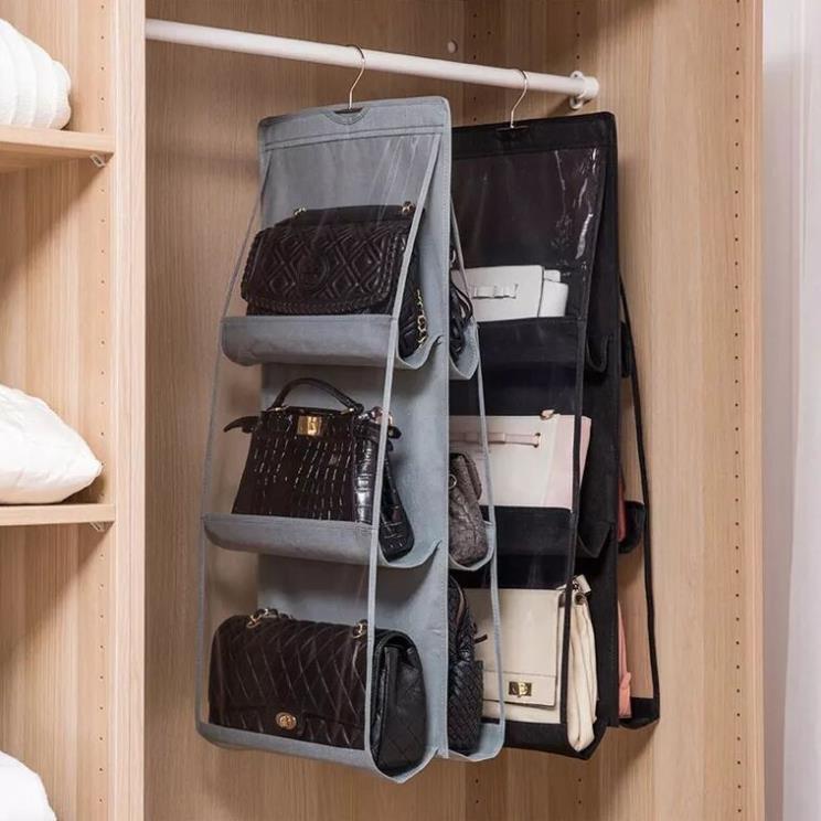 Túi Treo Giỏ Xách, Đựng Đồ Dùng - Giỏ Treo Túi Xách, Bóp Ví 6 Ngăn