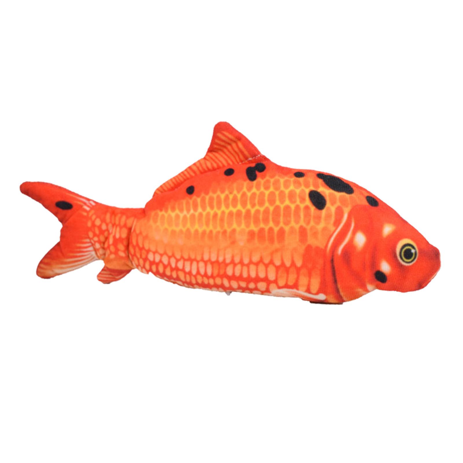 Moving Fish Toys Realistic Plush Electric Wagging Toy Rainbow Fish