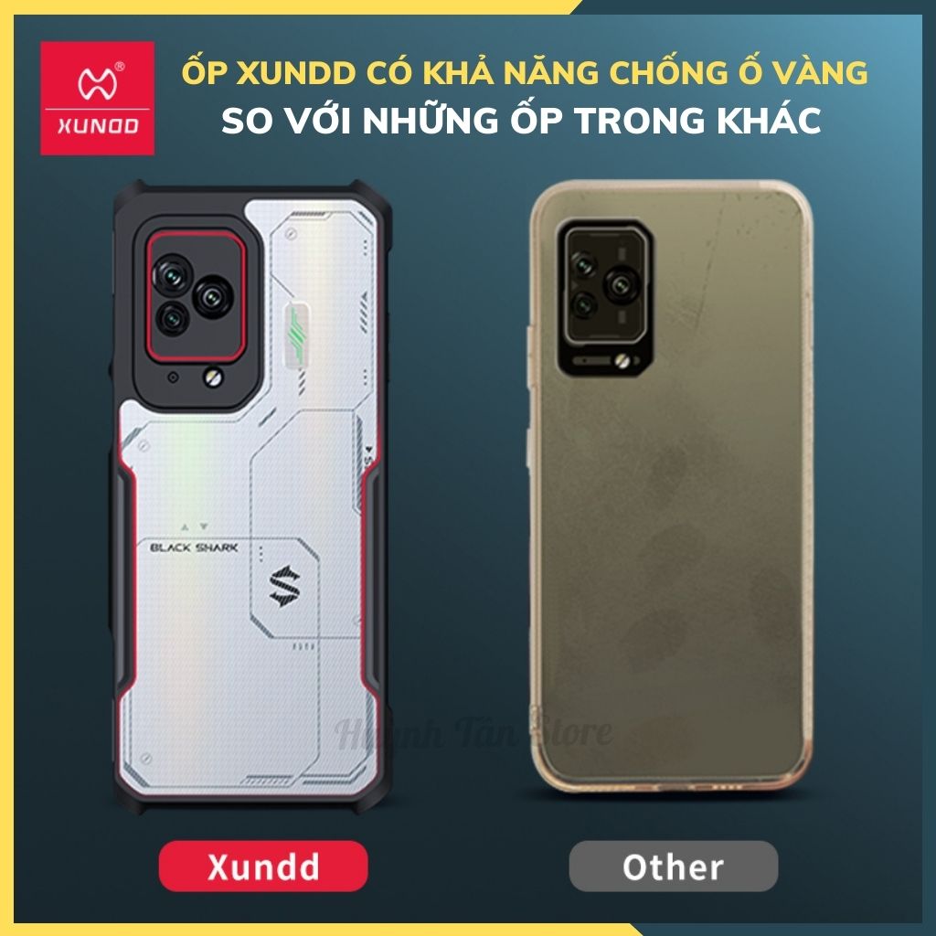 Ốp lưng chống sốc XUNDD cho black shark 5 bảo vệ camera - hàng nhập khẩu