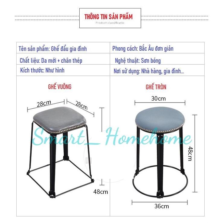 Ghế đẩu mỹ thuật bọc da cao cấp chân thép chắc chắn- có thể xếp chồng gọn gàng tiết kiệm diện tích