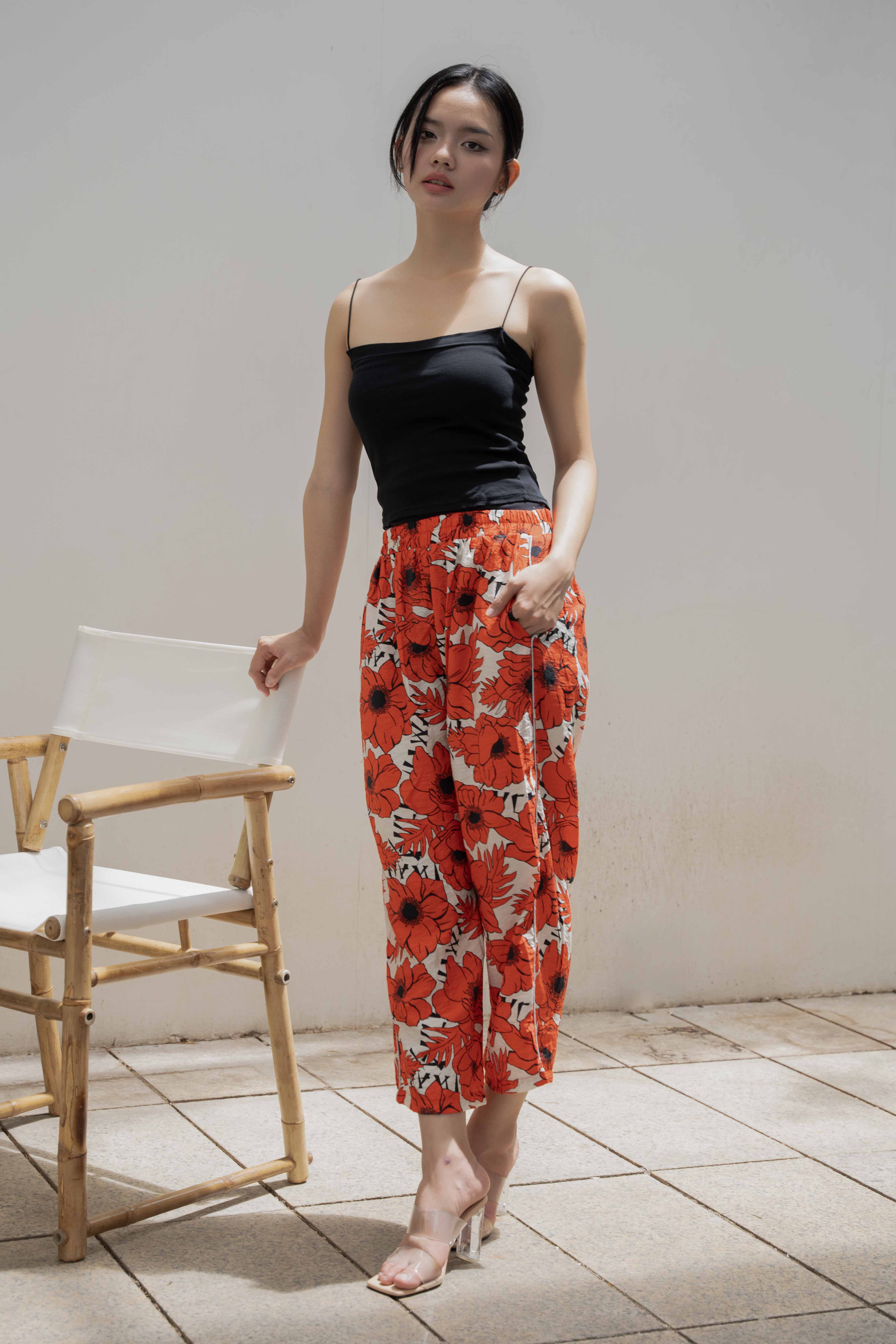 Quần Hoa Cotton Cao Cấp Luna Llena