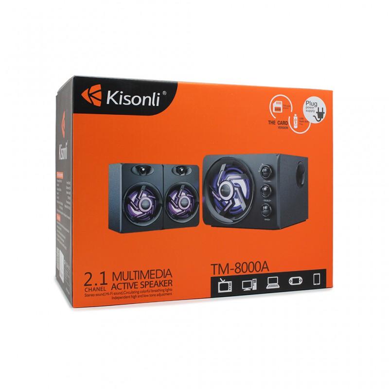 Loa Kisonli Bluetooth 2.1 TM-8000A-Led RGB-Điện AC 220v - JL ( Hàng nhập khẩu )