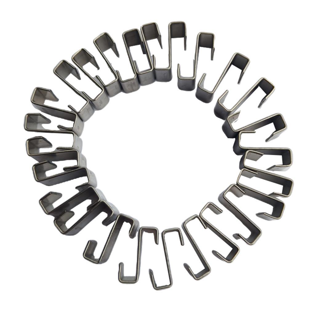 150pcs Stainless Steel Greenhouse Glass Fixing Clips Glazing Clips Mixed