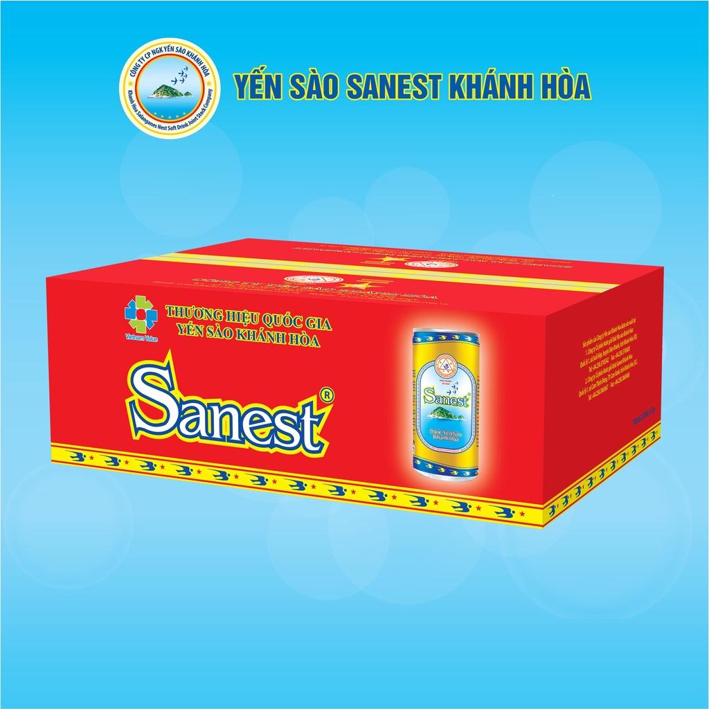 [Thùng 30 lon] Nước Yến sào Sanest Khánh Hòa đóng lon 190ml - Có đường 001