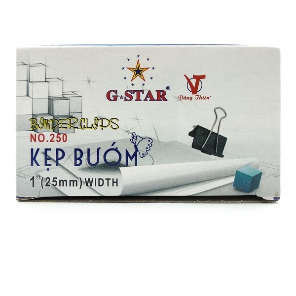 Hộp 12 cái Kẹp Bướm G-Star 25mm