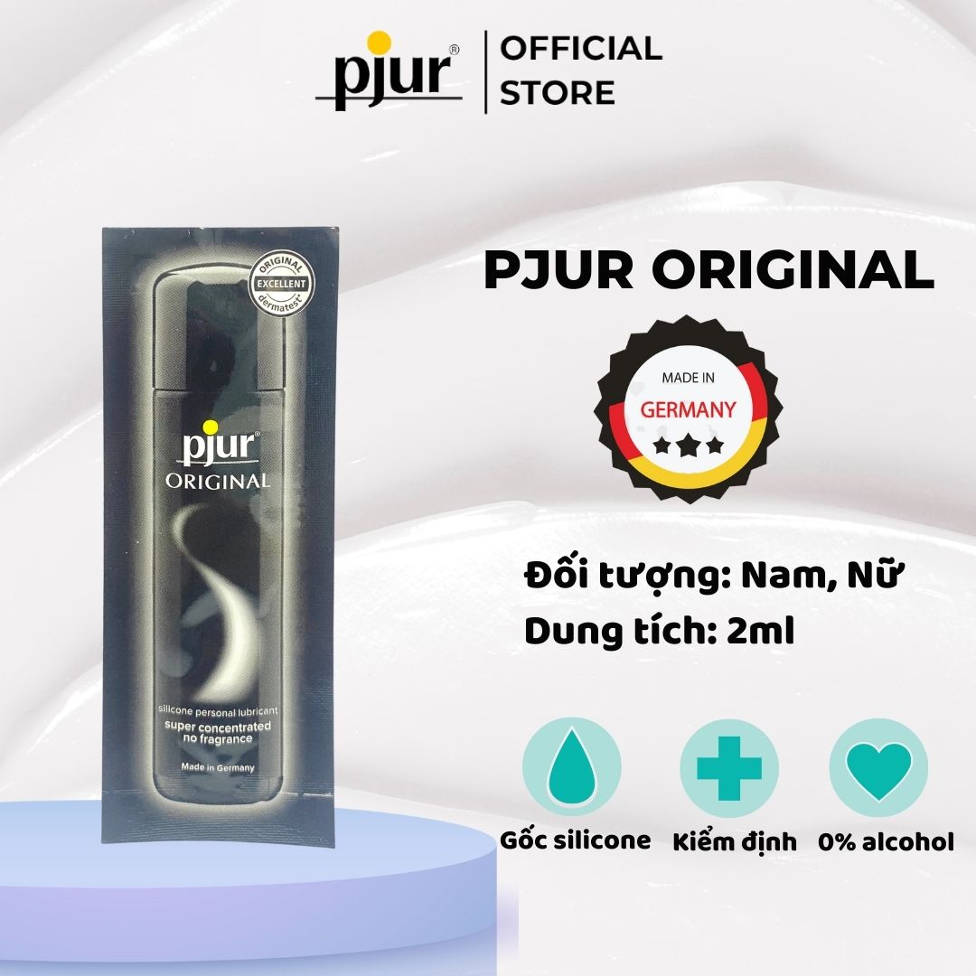 Gel bôi trơn silicone nam nữ Pjur Original túi 1.5ml đặc biệt dành cho làn da nhạy cảm an toàn lành tính