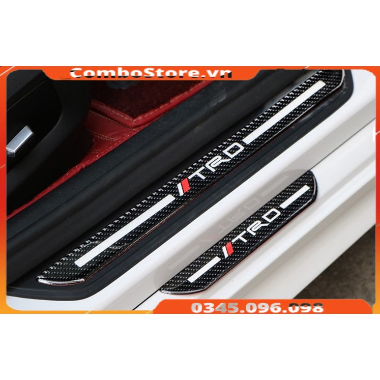 Ốp bảo vệ bậc cửa ô tô xe hơi Carbon cao cấp
