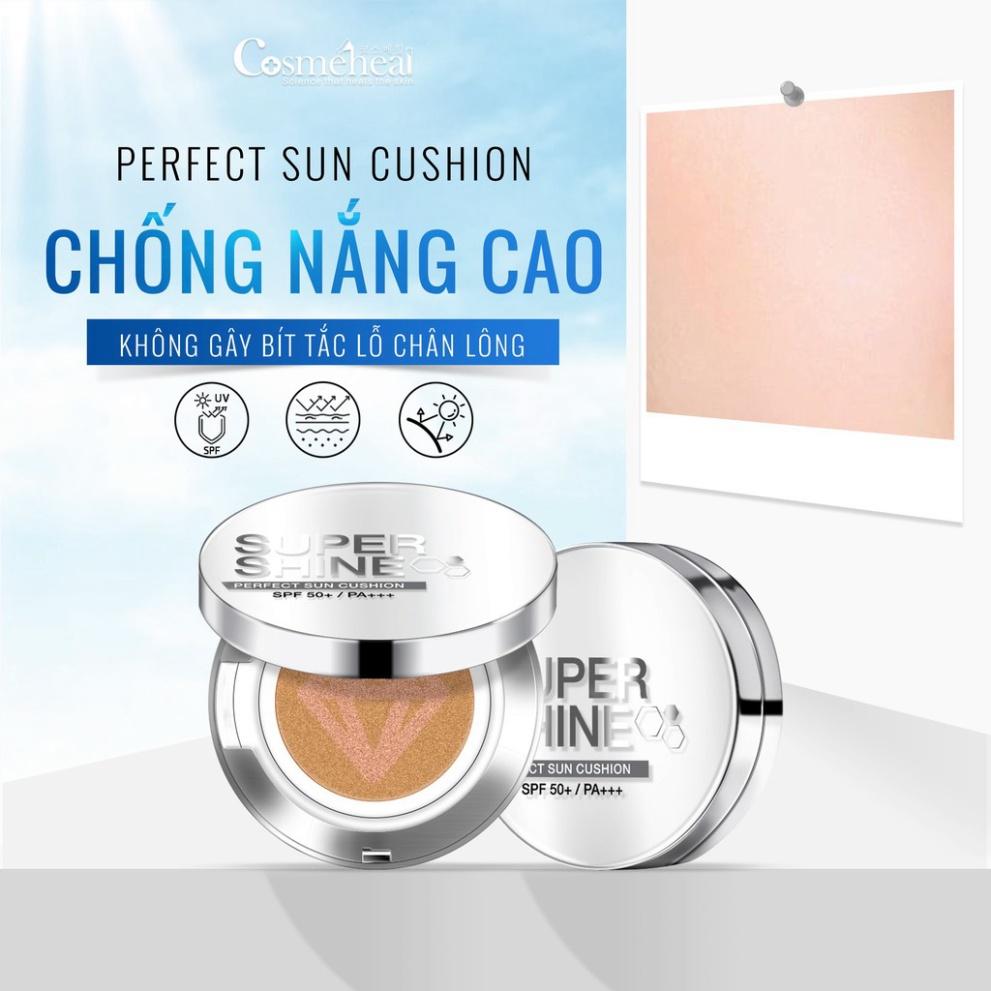 Phấn Nước COSMEHEAL Perfect Sun Cushion SPF50+/PA+++ Chống Nắng Bên Ngoài, Dưỡng Ẩm Bên Trong, Mỏng Nhẹ Không Bít Tắc.