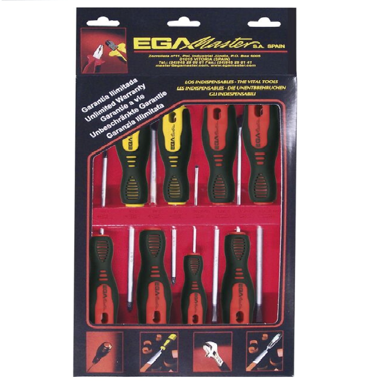 Bộ tua vít 8 chi tiết Ega Master 66997
