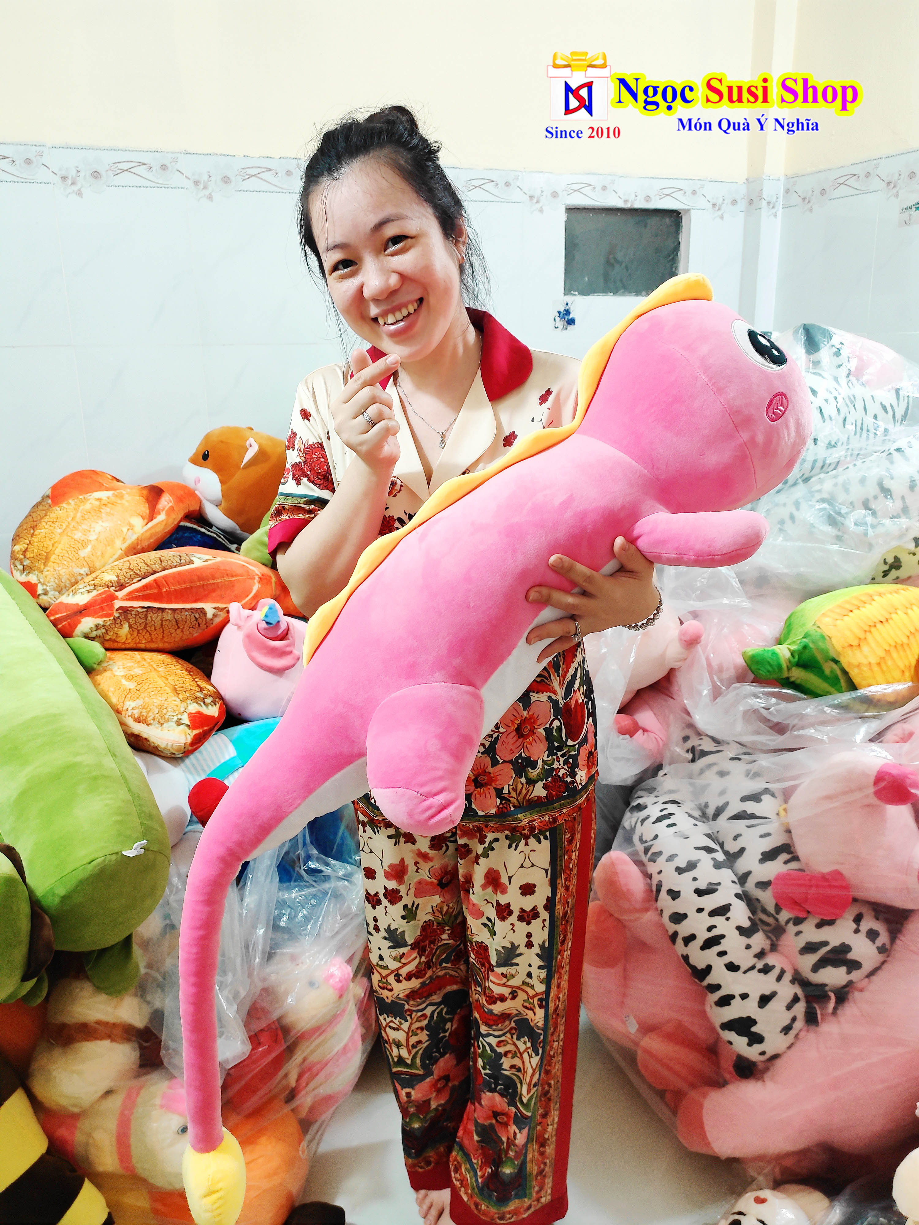 THÚ BÔNG KHỦNG LONG MẮT LỒI KHỔNG LỒ