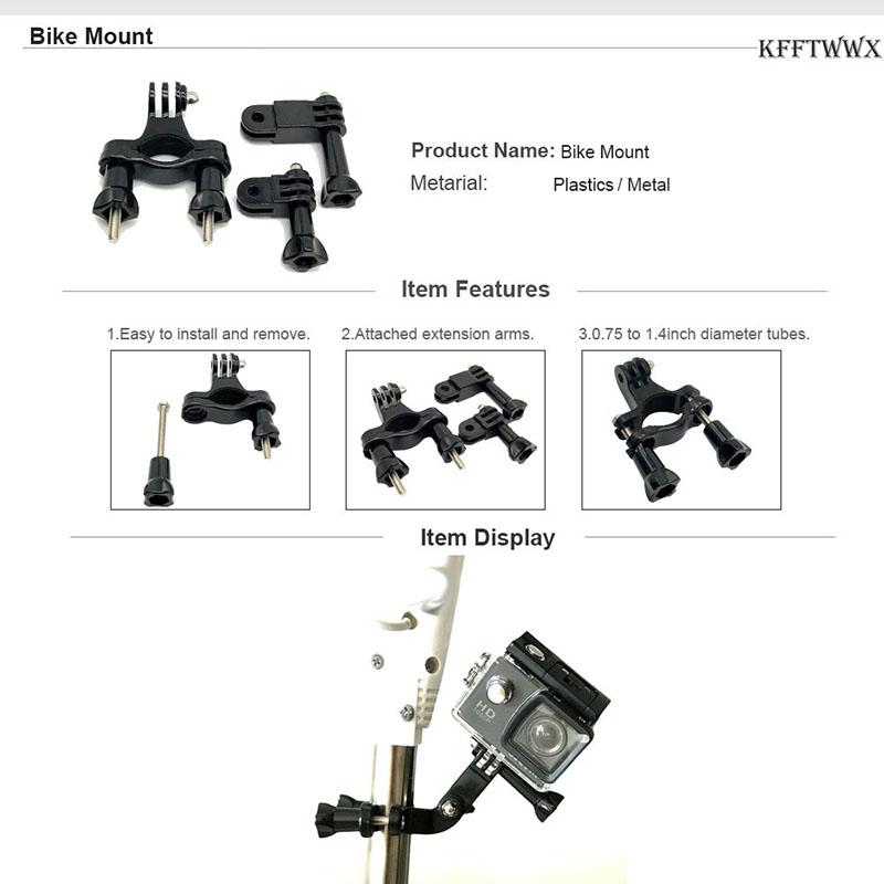 Bộ phụ kiện KFFTWWX cho GoPro Hero 11 10 9 Black 8 7 6 5 Chân máy xe đạp cho Go Pro SJCAM SJ4000 YI 4K EKEN H9 AKASO DBPOWER