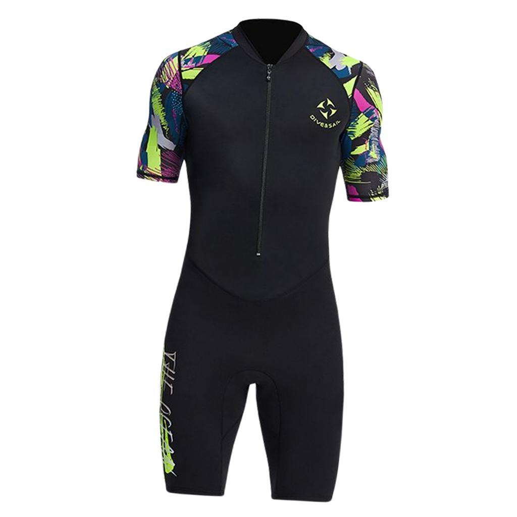 Men Wetsuit 1.5mm Jumpsuit Dive Suit for Kayaking Water Sports Surfing