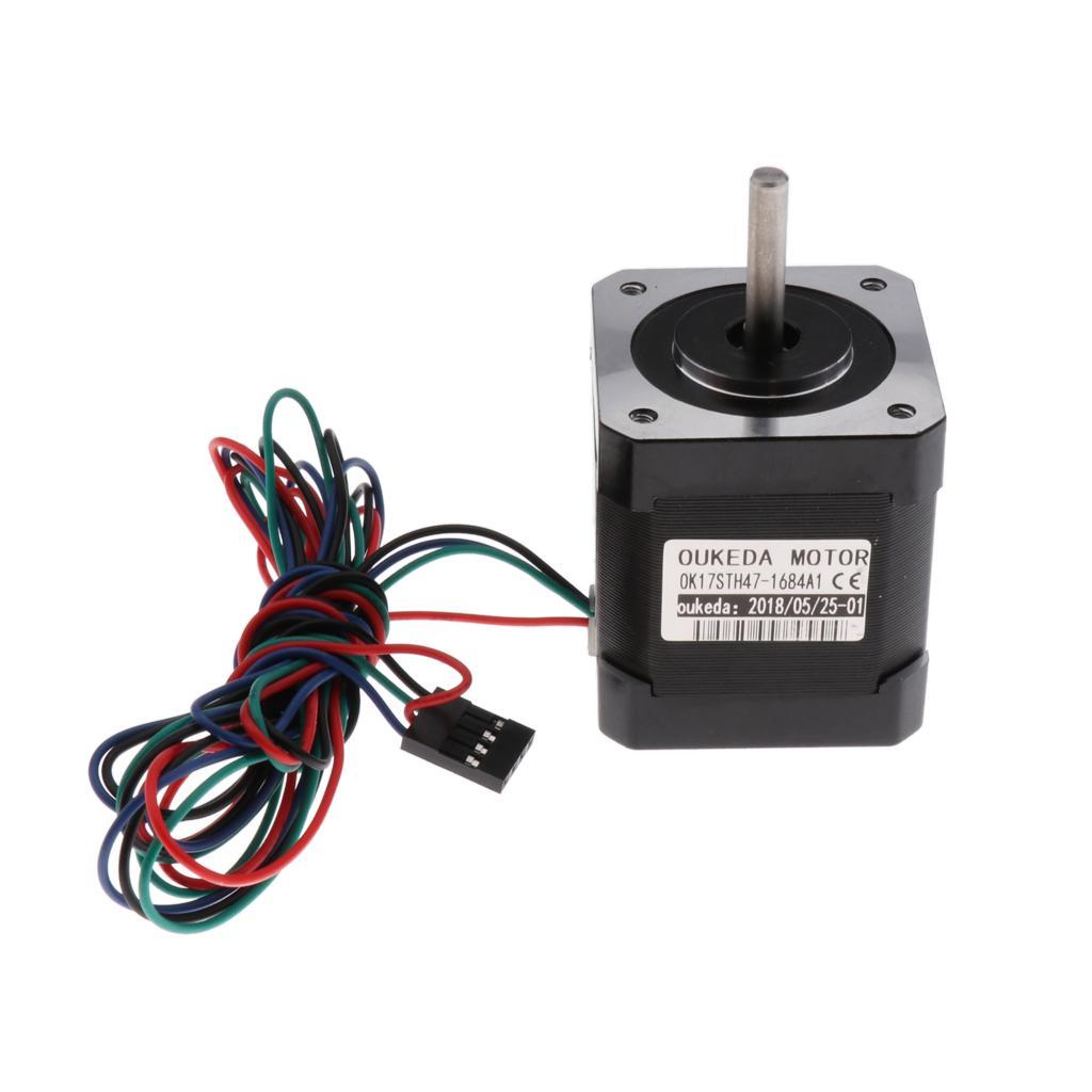 Metal Stepper Motor Nema 17 1.8Degree 1.68A 42 Motor for 3D Printer
