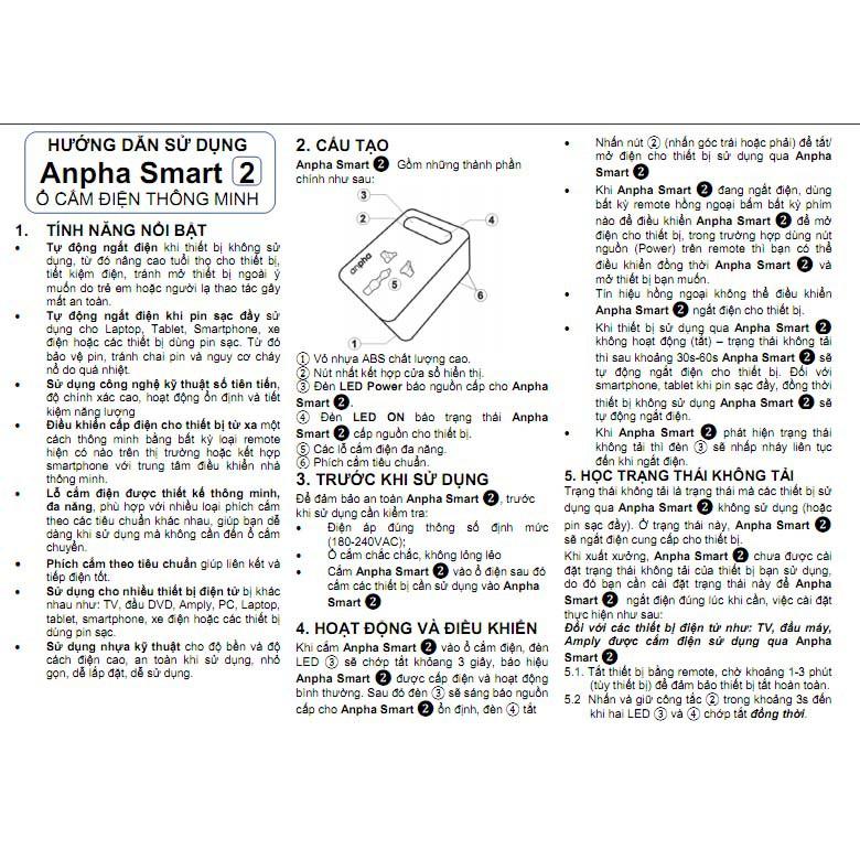 Ổ cắm điện thông minh Anpha Smart 2